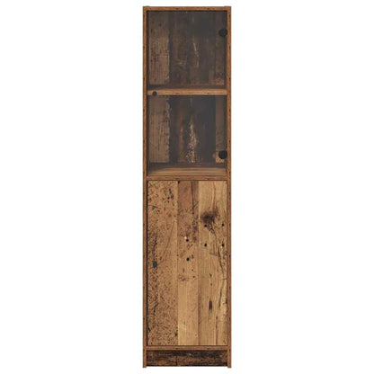 Vysoký Bufet Staré Dřevo 35 X 37 X 142 Cm Kompozitní Dřevo