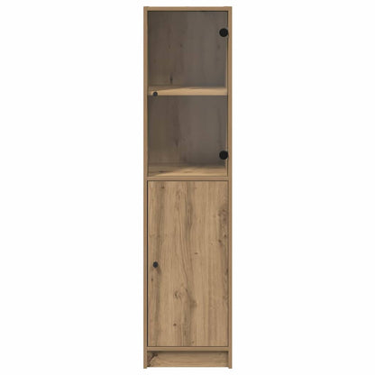 Vysoký Bufet Artisanový Dub 35 X 37 X 142 Cm Kompozitní Dřevo