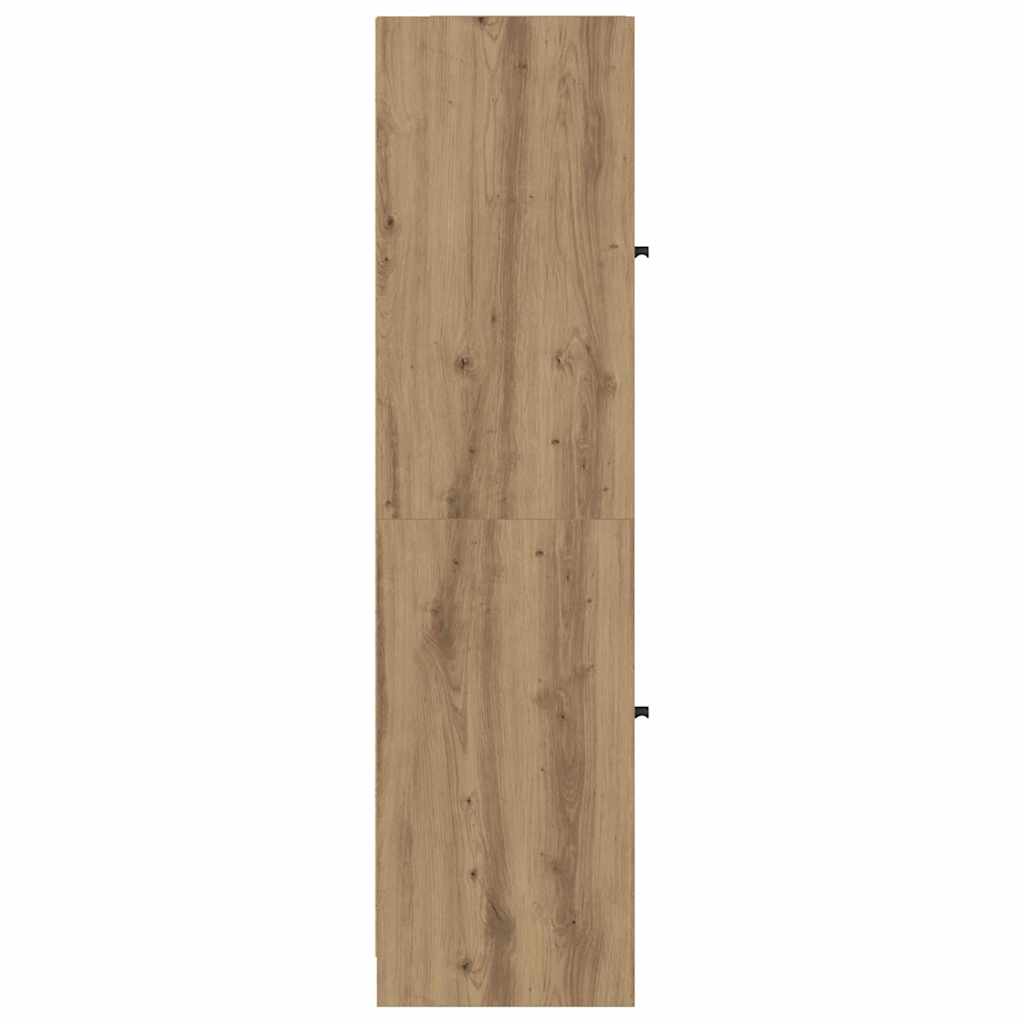 Vysoký Bufet Artisanový Dub 35 X 37 X 142 Cm Kompozitní Dřevo