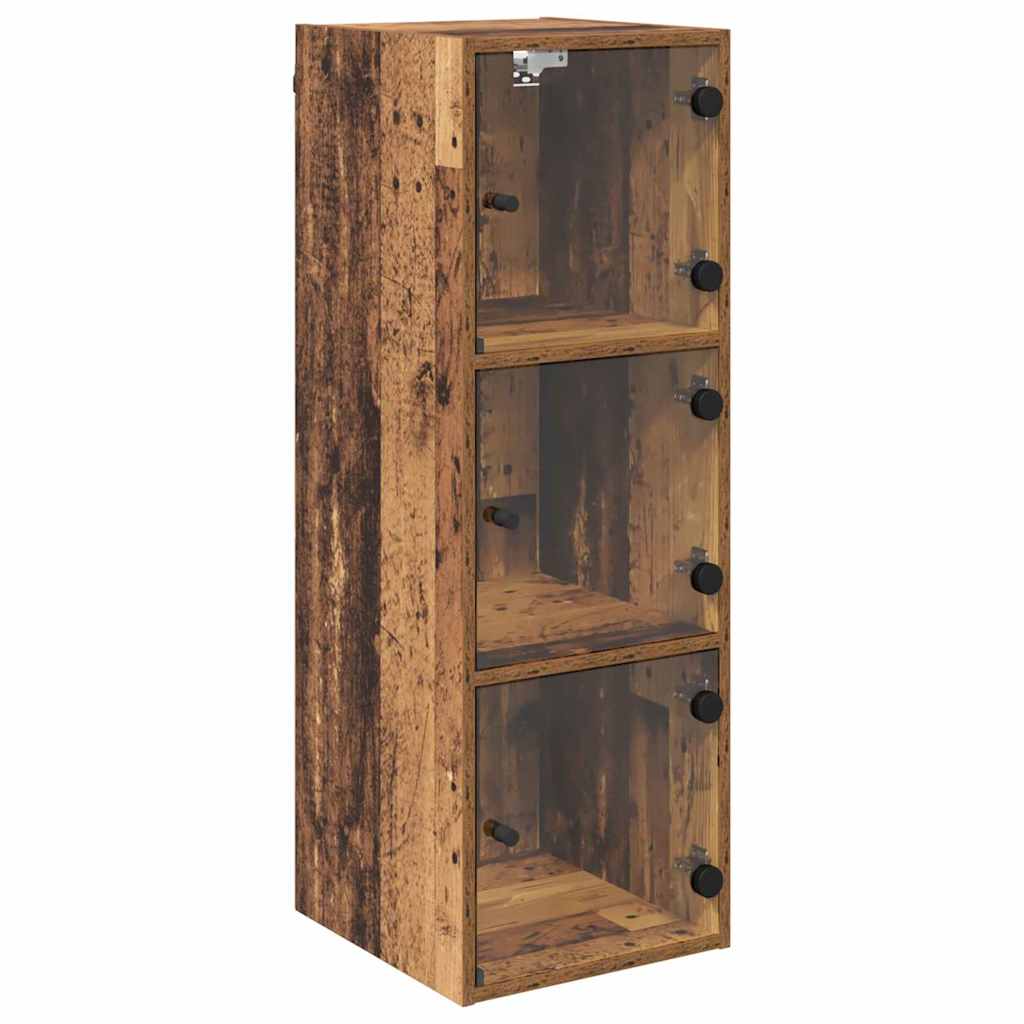 Nástěnná Skříňka 35 X 37 X 102 Cm Kompozitní Dřevo Staré Dřevo