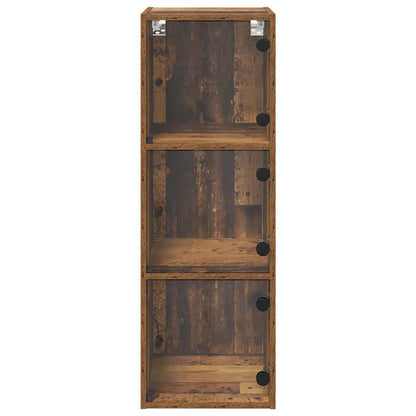 Nástěnná Skříňka 35 X 37 X 102 Cm Kompozitní Dřevo Staré Dřevo