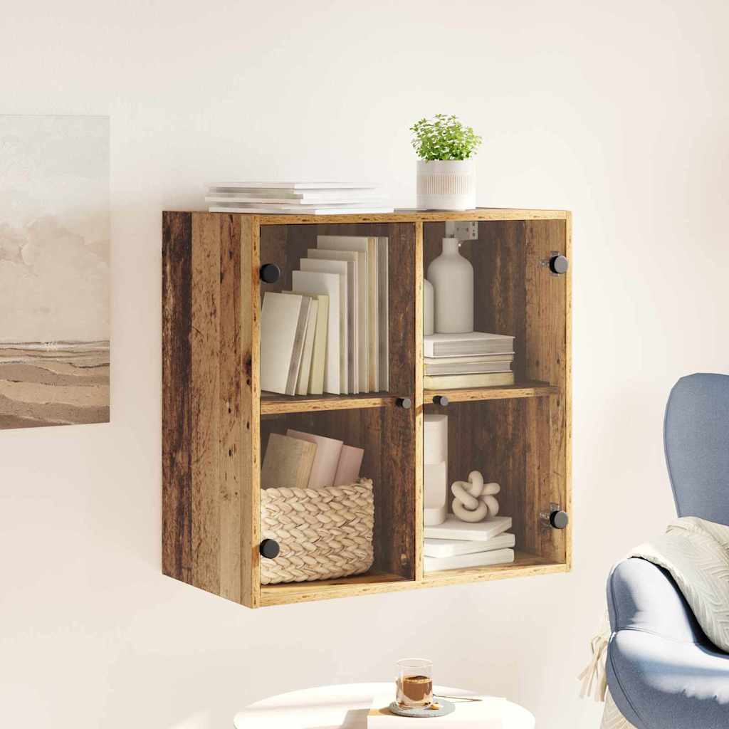 Nástěnná Skříňka 68 X 37 X 68,5 Cm Kompozitní Dřevo Staré Dřevo