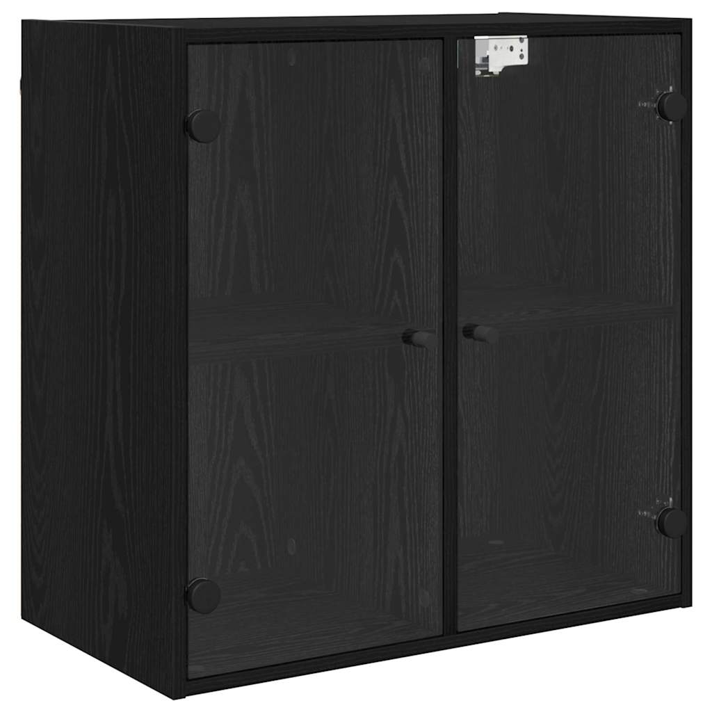 Nástěnná Skříňka 68 X 37 X 68,5 Cm Kompozitní Dřevo Černý Dub