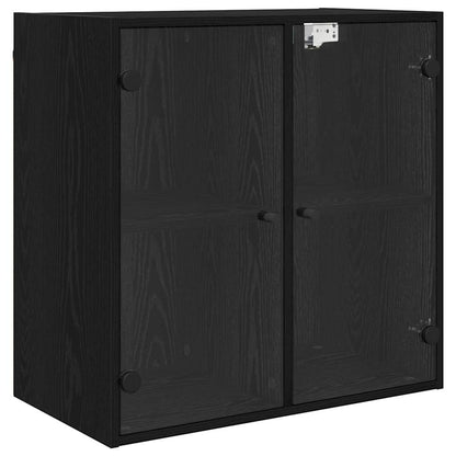 Nástěnná Skříňka 68 X 37 X 68,5 Cm Kompozitní Dřevo Černý Dub