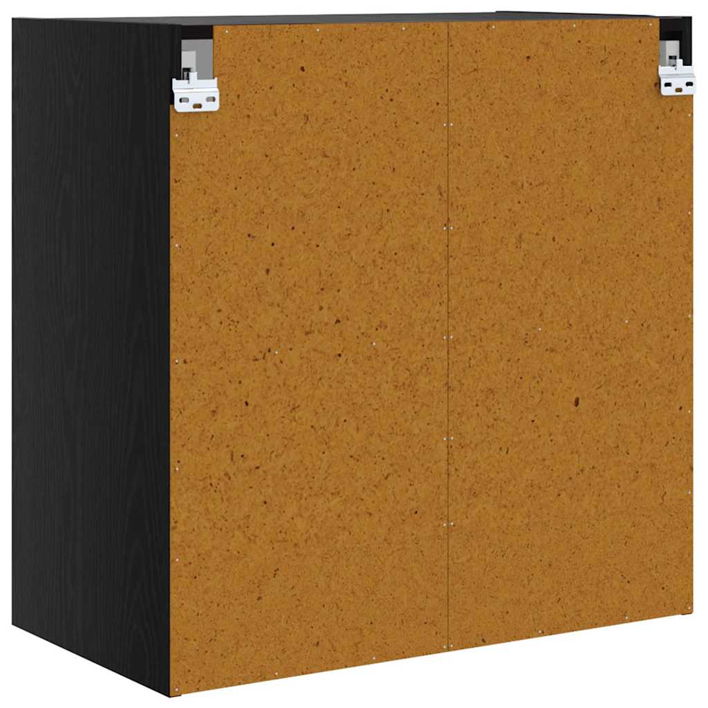 Nástěnná Skříňka 68 X 37 X 68,5 Cm Kompozitní Dřevo Černý Dub