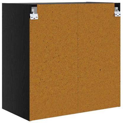 Nástěnná Skříňka 68 X 37 X 68,5 Cm Kompozitní Dřevo Černý Dub