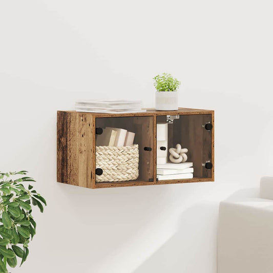 Nástěnná Skříňka 68 X 37 X 35 Cm Kompozitní Dřevo Staré Dřevo