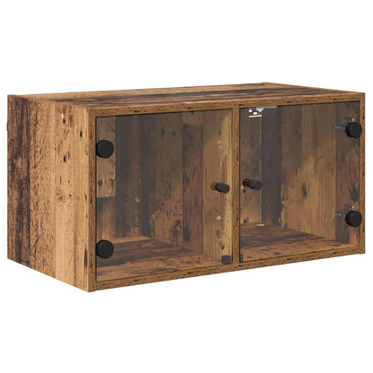 Nástěnná Skříňka 68 X 37 X 35 Cm Kompozitní Dřevo Staré Dřevo