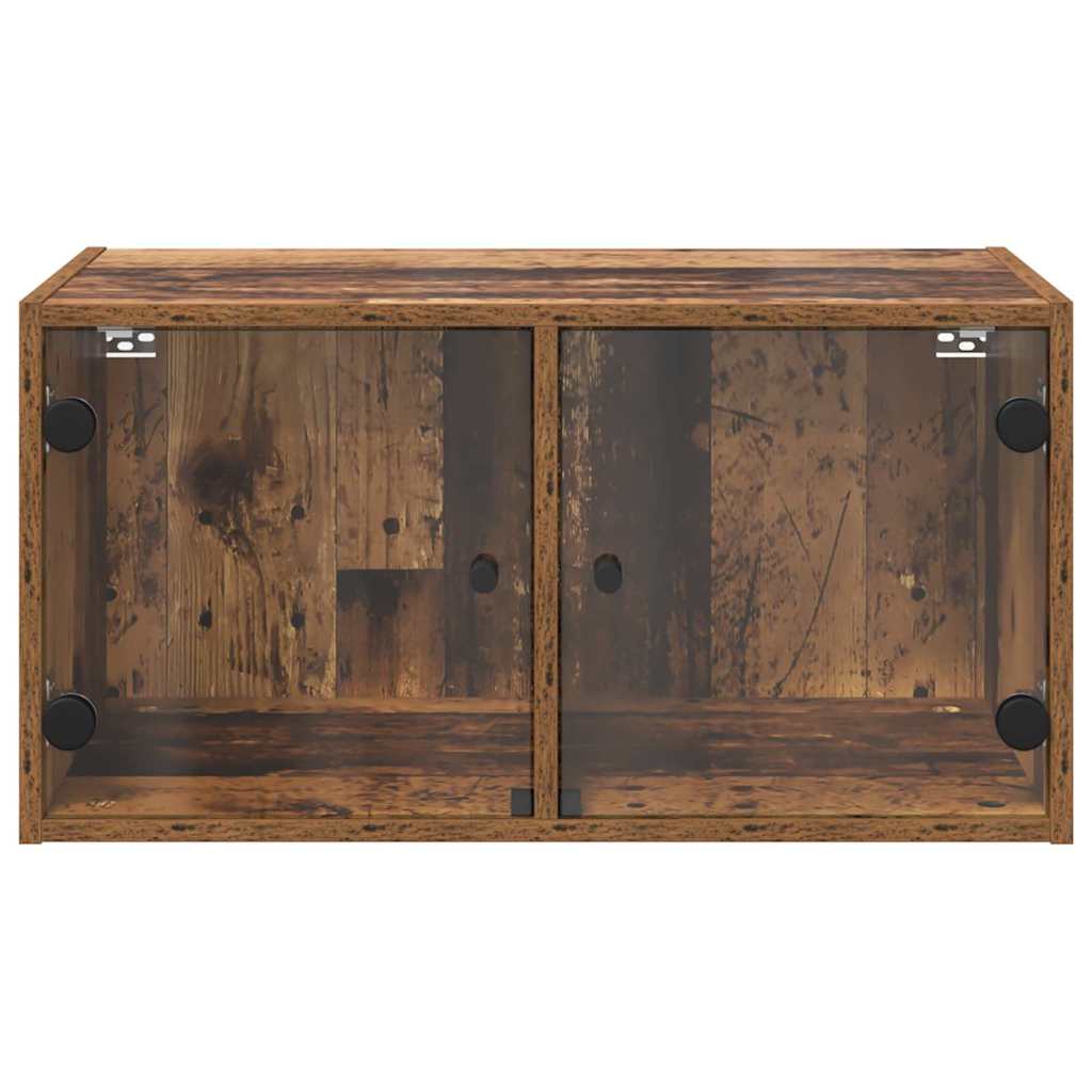 Nástěnná Skříňka 68 X 37 X 35 Cm Kompozitní Dřevo Staré Dřevo