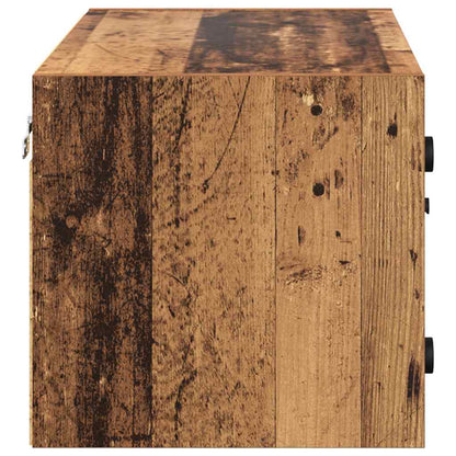 Nástěnná Skříňka 68 X 37 X 35 Cm Kompozitní Dřevo Staré Dřevo