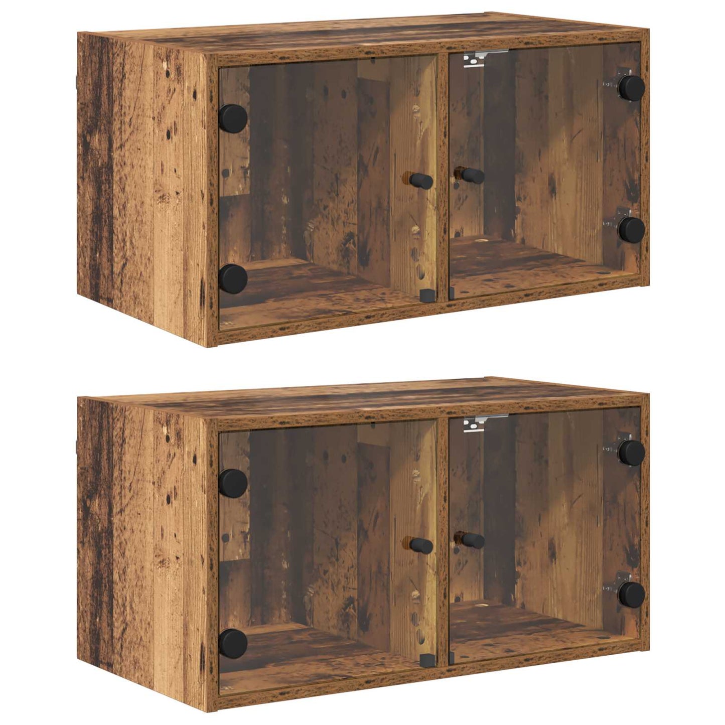 Nástěnné Skříně 2 Ks 68 X 37 X 35 Cm Kompozitní Dřevo