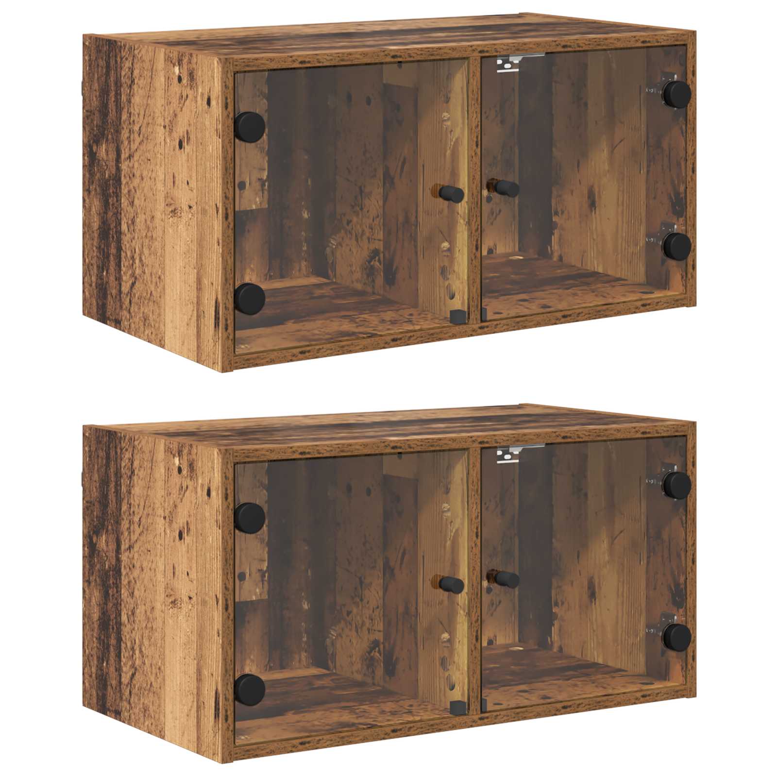 Nástěnné Skříně 2 Ks 68 X 37 X 35 Cm Kompozitní Dřevo