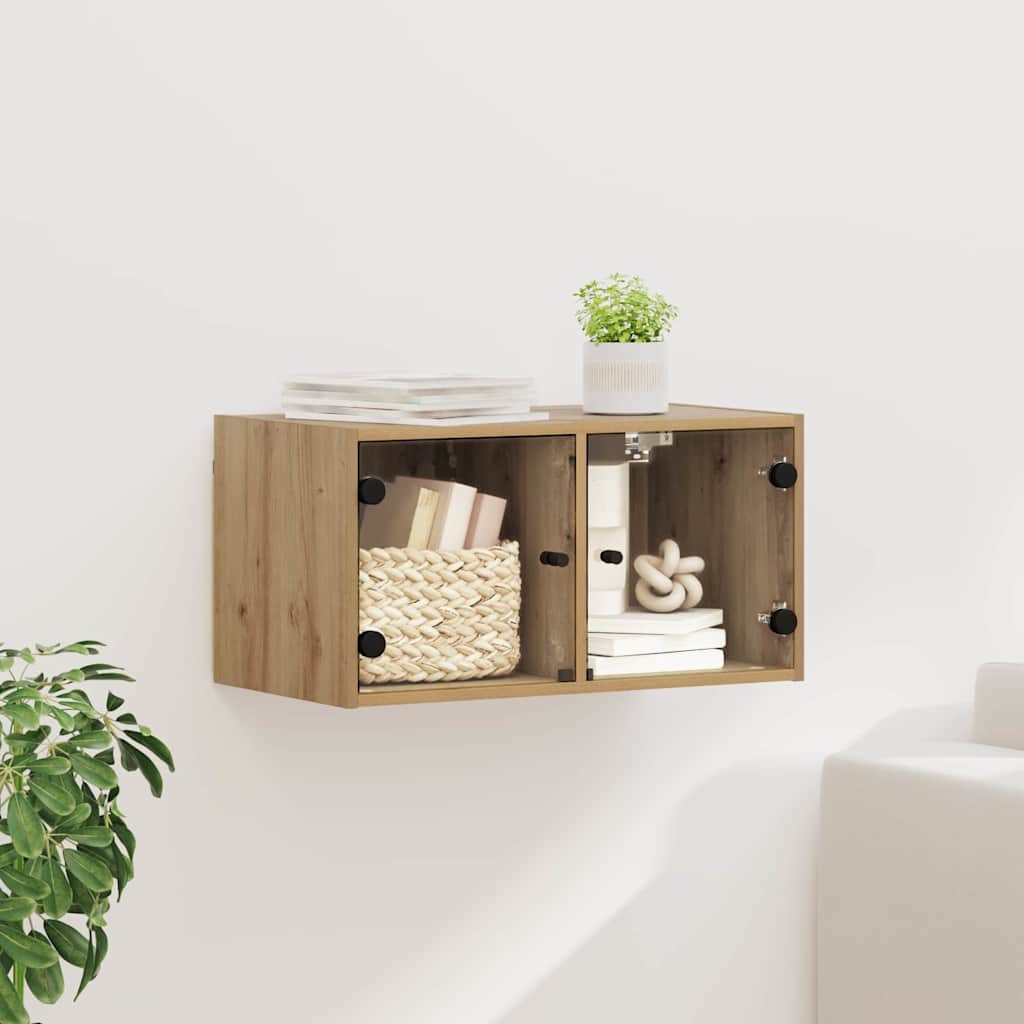Nástěnná Skříňka 68 X 37 X 35 Cm Kompozitní Dřevo