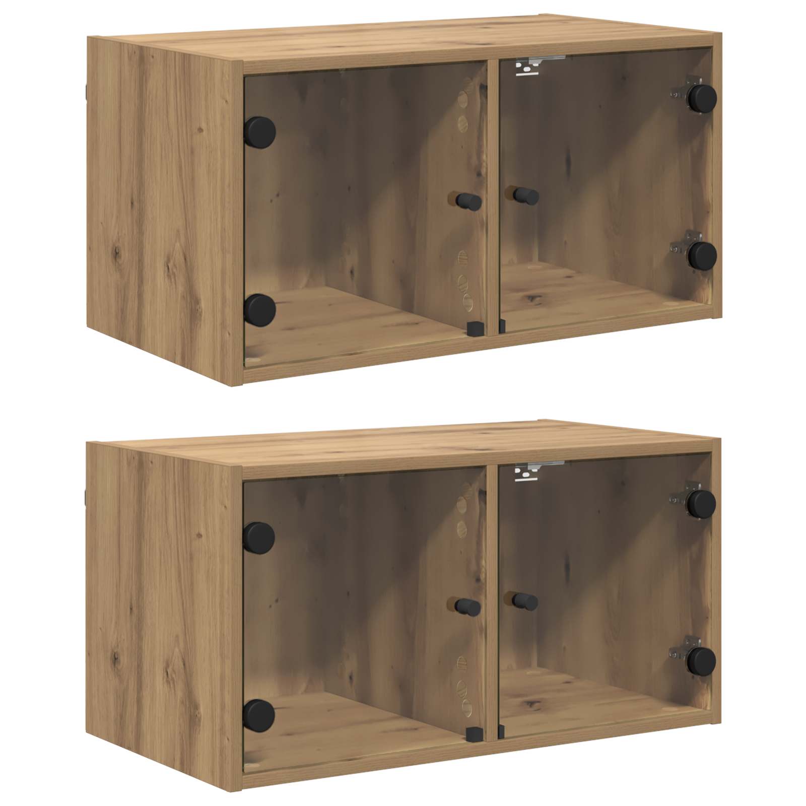 Nástěnné Skříně 2 Ks 68 X 37 X 35 Cm Kompozitní Dřevo