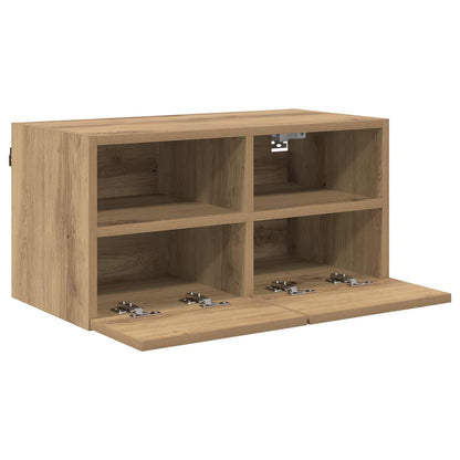 Tv Wall Cabinet 60 X 30 X 30 Cm Artisanový Dub Kompozitní Dřevo