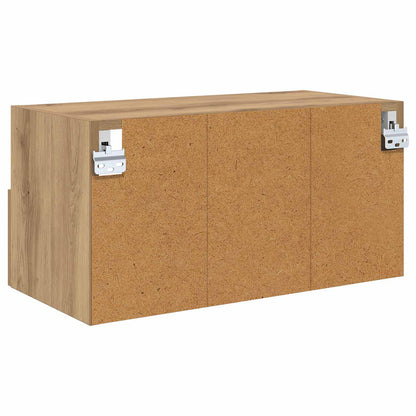 Tv Wall Cabinet 60 X 30 X 30 Cm Artisanový Dub Kompozitní Dřevo
