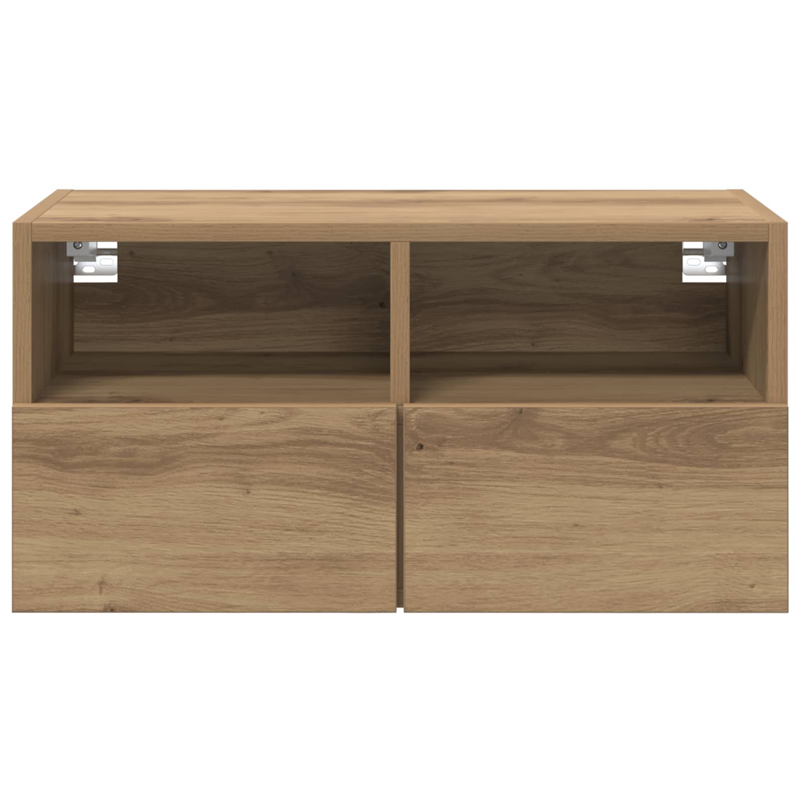 Skříňky Na Tv Zeď 2 Pcs Artisanový Dub Kompozitní Dřevo