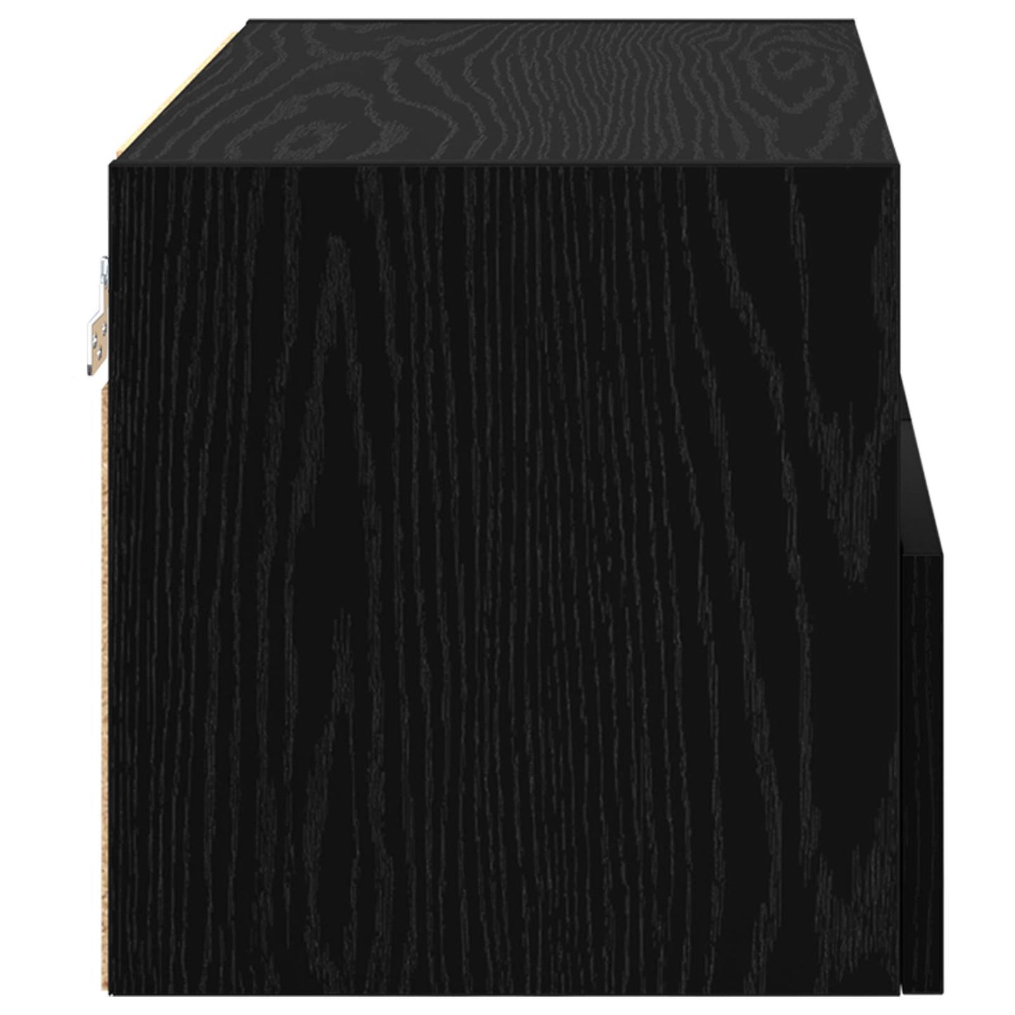 Tv Wall Cabinet 60 X 30 X 30 Cm Černý Dub Kompozitní Dřevo