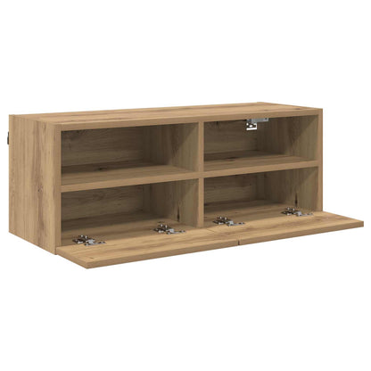 Tv Wall Cabinet 80 X 30 X 30 Cm Artisanový Dub Kompozitní Dřevo
