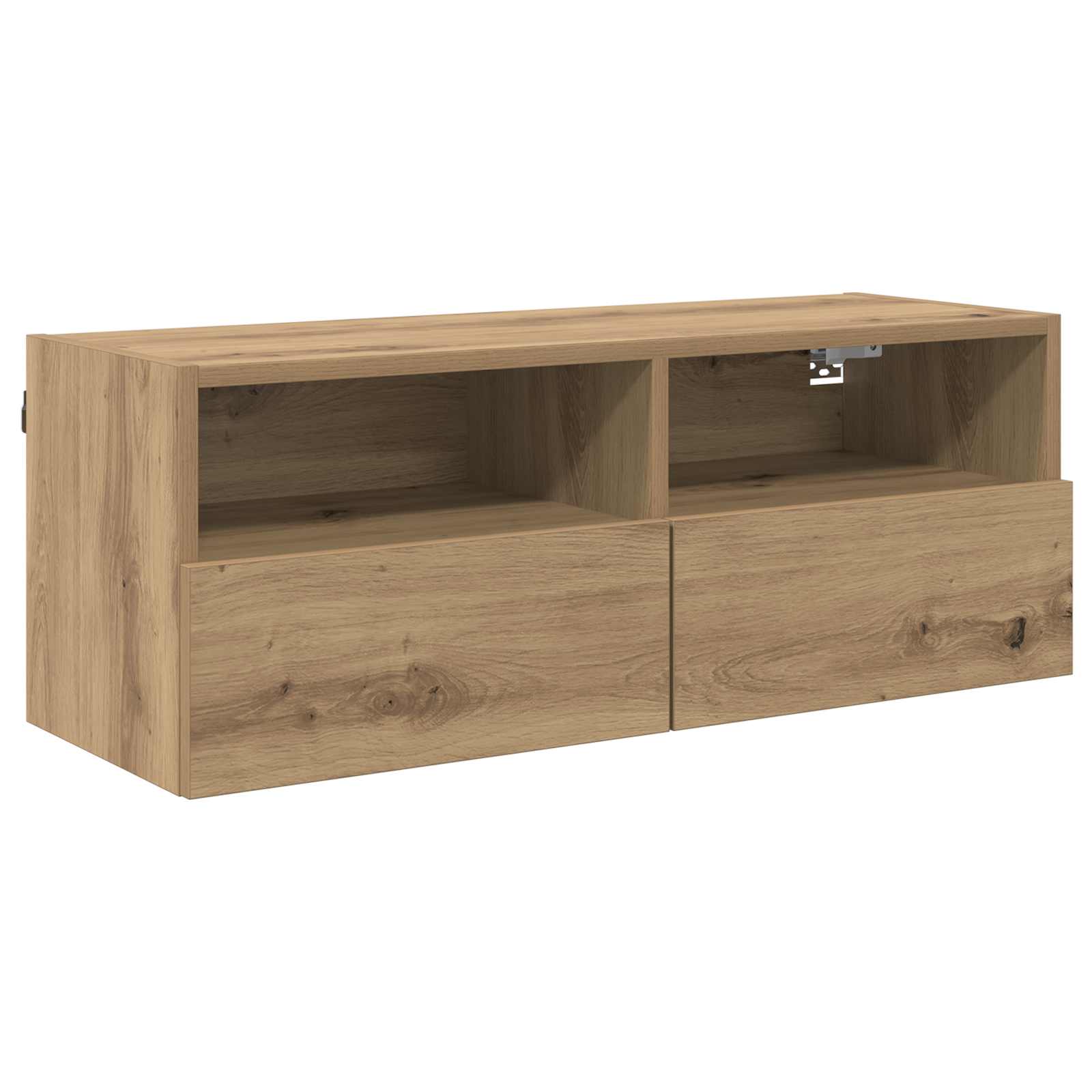 Skříňky Na Tv Zeď 2 Pcs Artisanový Dub Kompozitní Dřevo