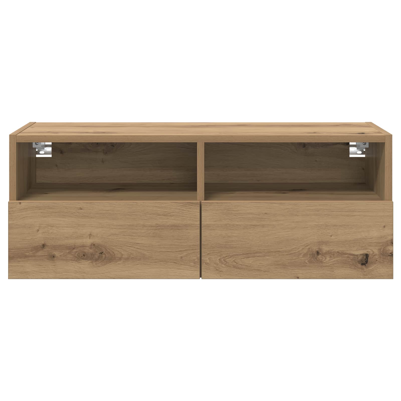 Skříňky Na Tv Zeď 2 Pcs Artisanový Dub Kompozitní Dřevo