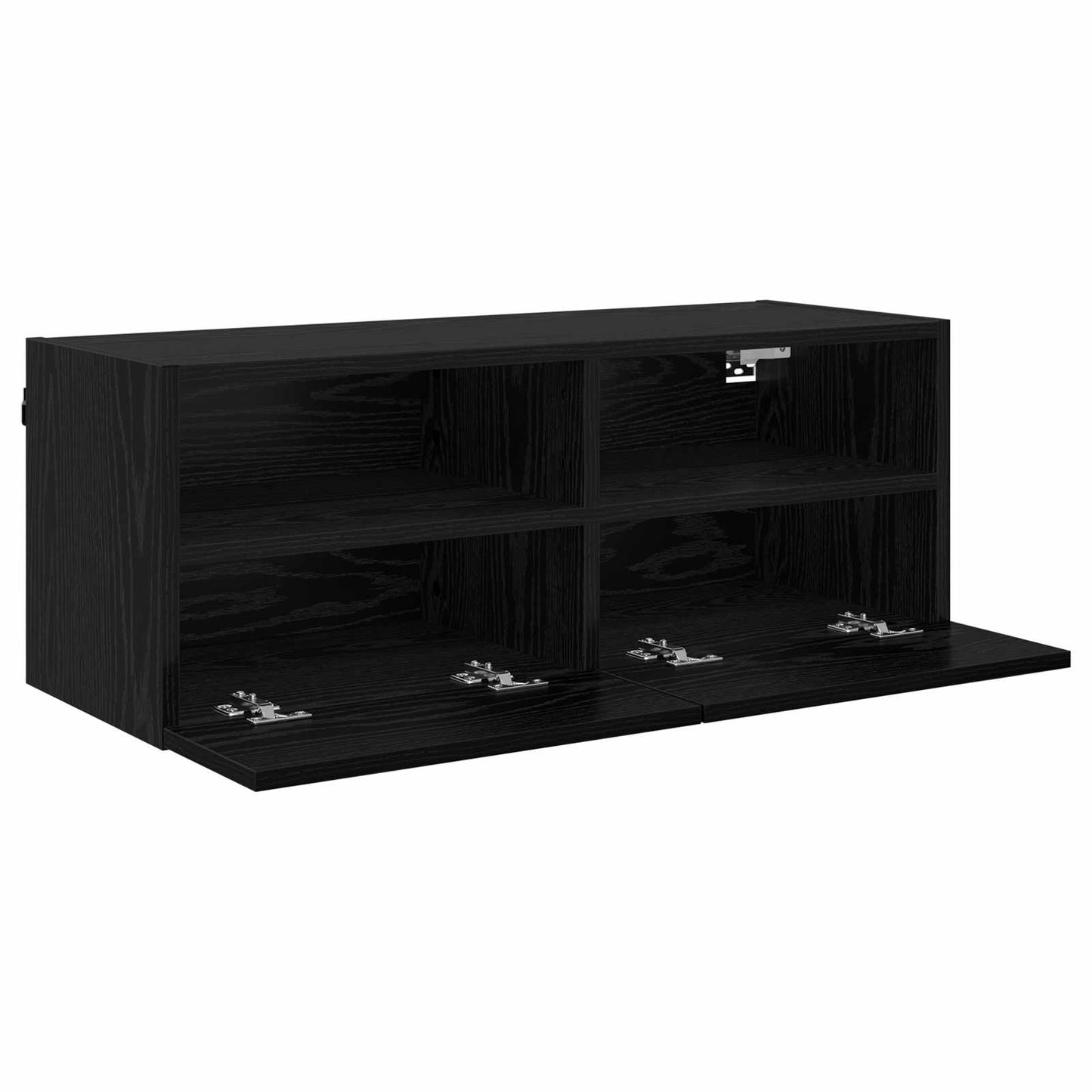 Tv Wall Cabinet 80 X 30 X 30 Cm Černý Dub Kompozitní Dřevo