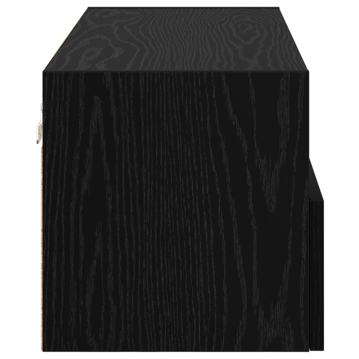 Skříňky Na Tv Zeď 2 Pcs Černý Dub Kompozitní Dřevo