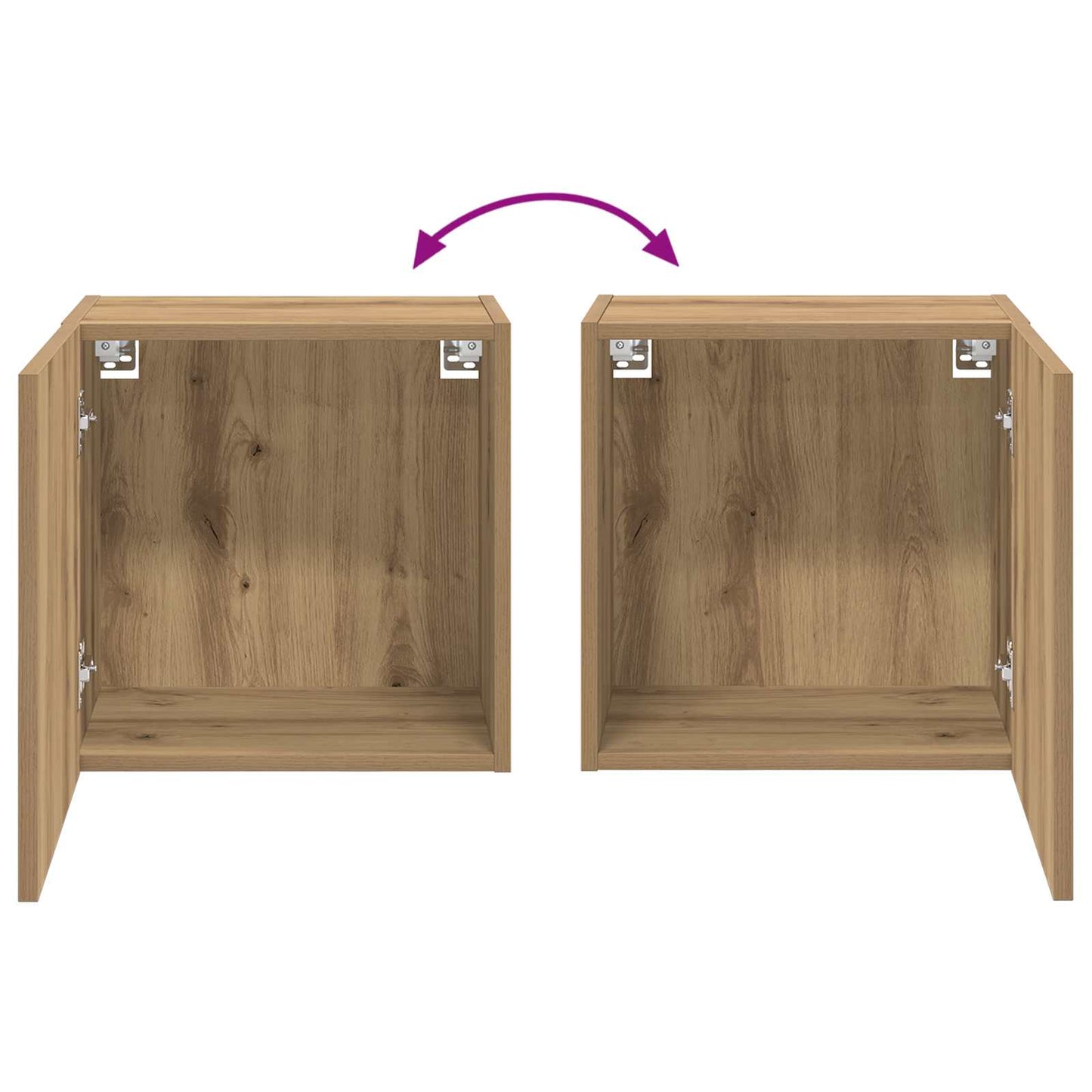 Tv Wall Cabinet 40,5X30X40Cm Artisanový Dub Kompozitní Dřevo