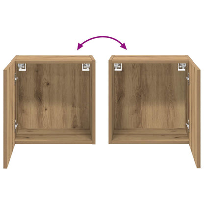 Tv Wall Cabinet 40,5X30X40Cm Artisanový Dub Kompozitní Dřevo