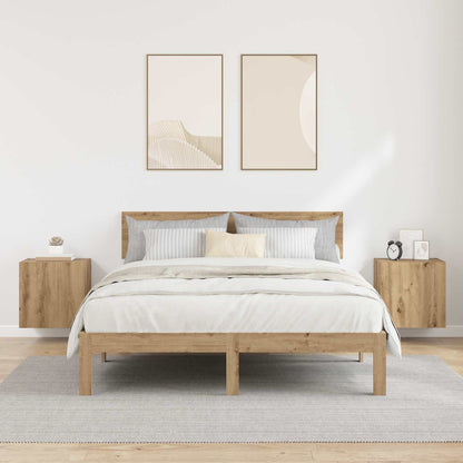 Skříňky Na Tv Zeď 2 Pcs Artisanový Dub Kompozitní Dřevo
