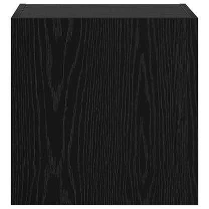 Tv Wall Cabinet 40,5X30X40Cm Černý Dub Kompozitní Dřevo