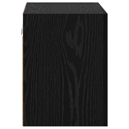 Skříňky Na Tv Zeď 2 Pcs Černý Dub Kompozitní Dřevo