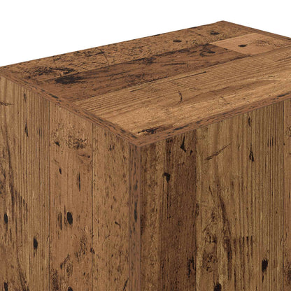 Tv Wall Cabinet 40,5 X 30 X 102 Cm Staré Dřevo Kompozitní Dřevo