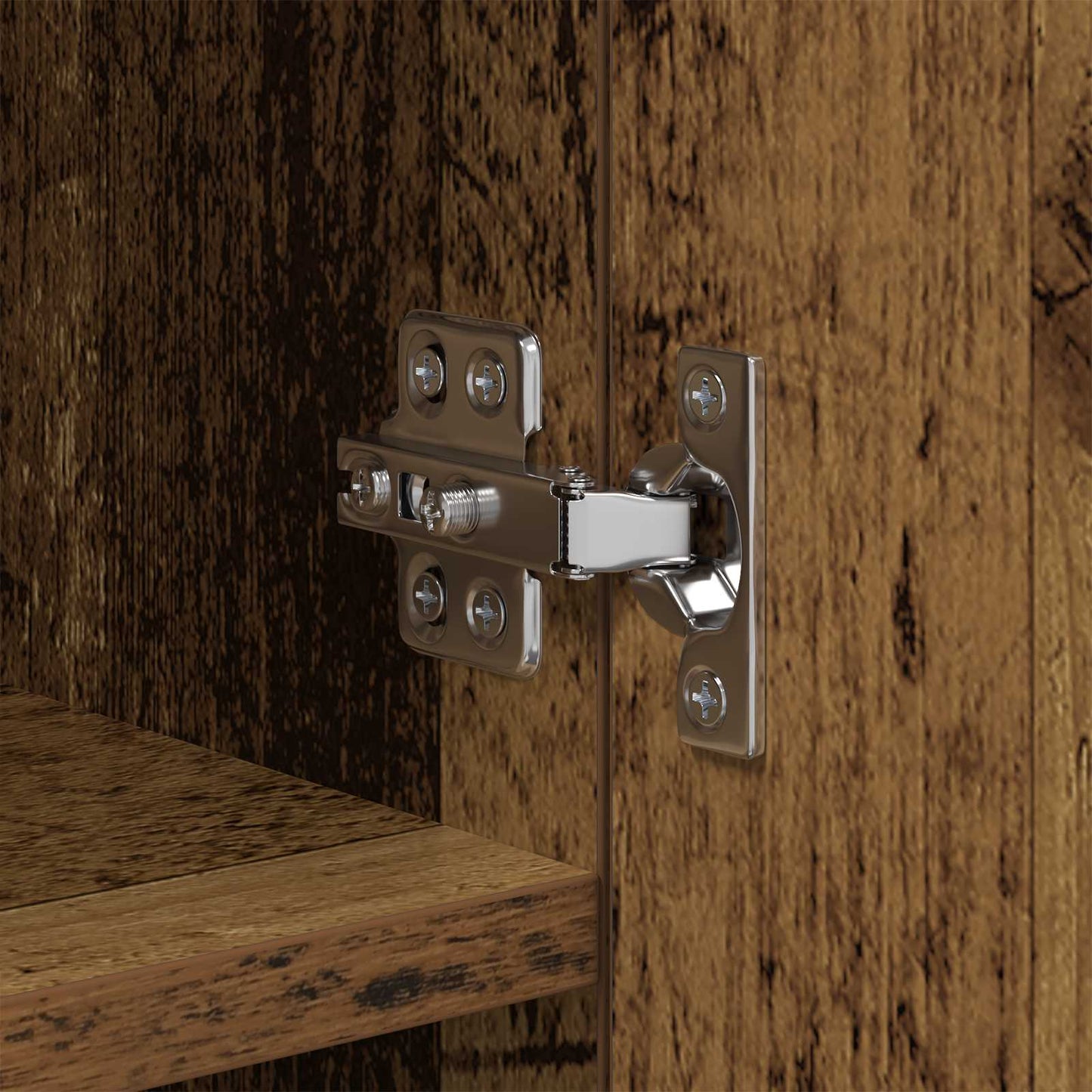 Tv Wall Cabinet 40,5 X 30 X 102 Cm Staré Dřevo Kompozitní Dřevo