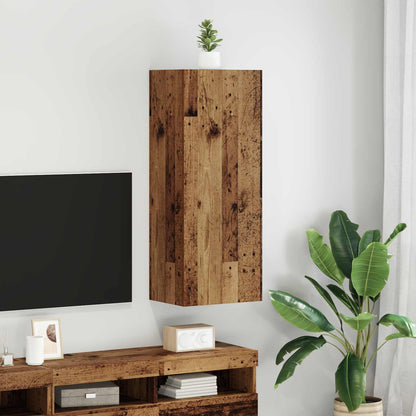 Tv Wall Cabinet 40,5 X 30 X 102 Cm Staré Dřevo Kompozitní Dřevo