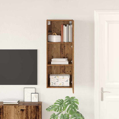 Tv Wall Cabinet 40,5 X 30 X 102 Cm Staré Dřevo Kompozitní Dřevo
