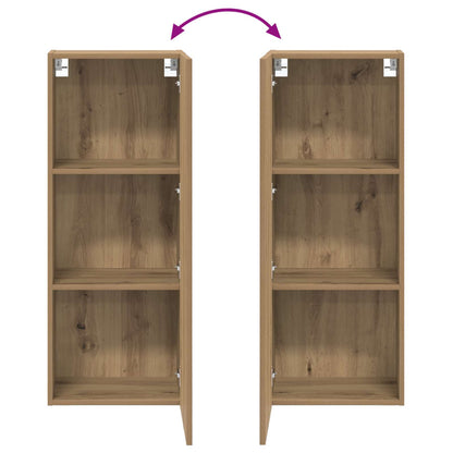 Tv Wall Cabinet 40,5 X 30 X 102 Cm Artisanový Dub