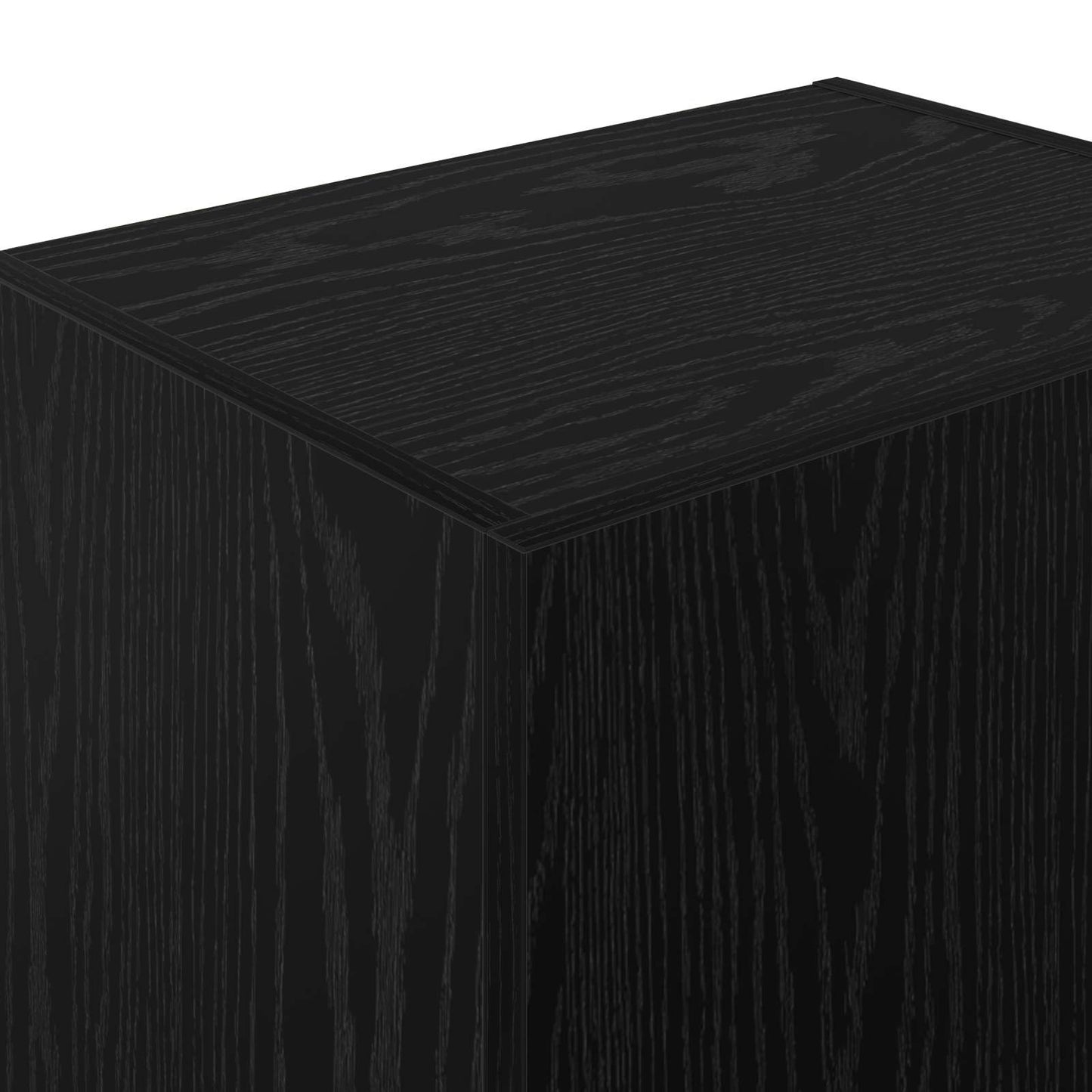 Tv Wall Cabinet 40,5 X 30 X 102 Cm Černý Dub Kompozitní Dřevo