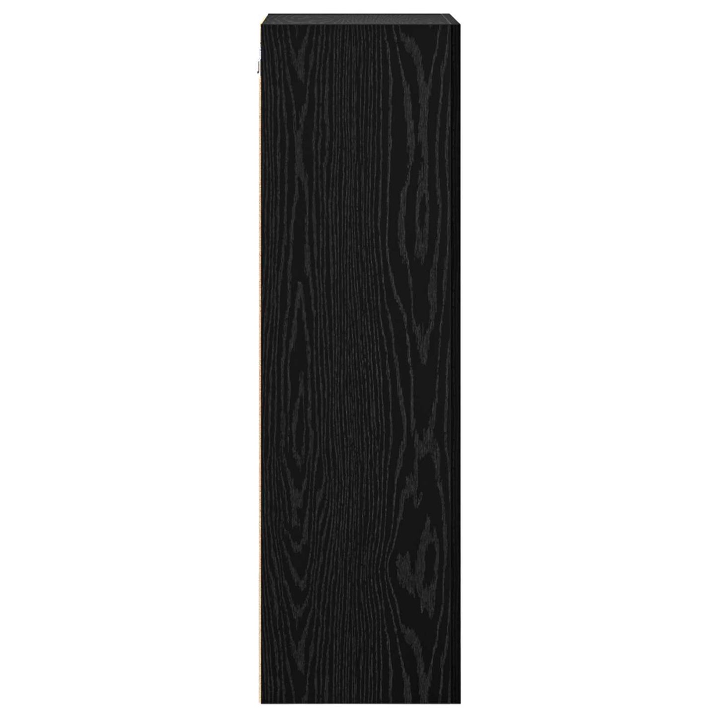 Tv Wall Cabinet 40,5 X 30 X 102 Cm Černý Dub Kompozitní Dřevo