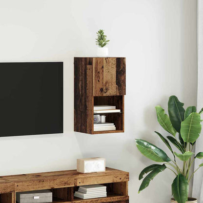 Nástěnná Tv Skříň 30,5 X 30 X 60 Cm Staré Dřevo