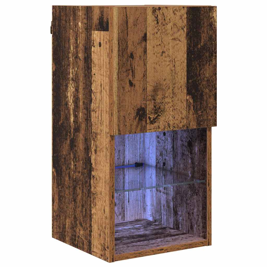 Nástěnná Tv Skříň 30,5 X 30 X 60 Cm Staré Dřevo