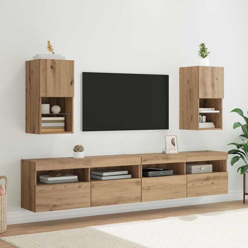 Nástěnná Tv Skříň 30,5 X 30 X 60 Cm Artisanový Dub