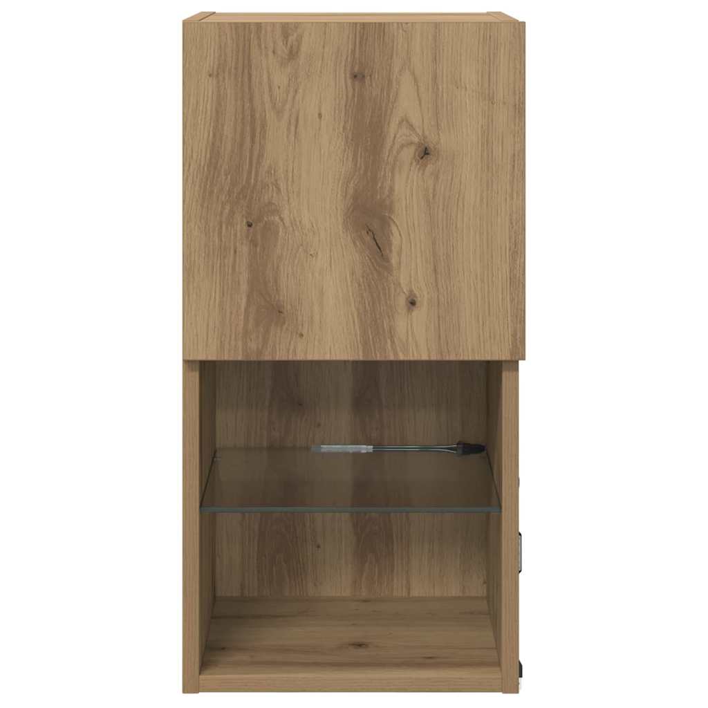 Nástěnné Tv Skříně 2 Pcs Artisanový Dub Kompozitní Dřevo