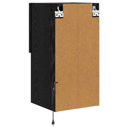 Nástěnné Tv Skříně 2 Pcs Černý Dub Kompozitní Dřevo