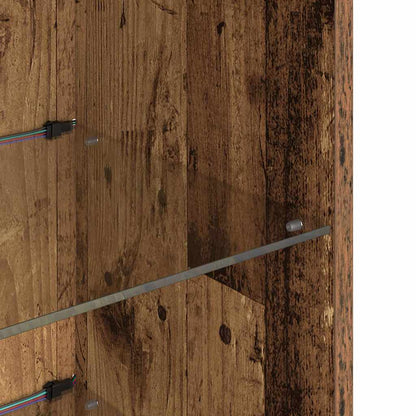 Nástěnná Tv Skříň 30,5 X 30 X 90 Cm Staré Dřevo