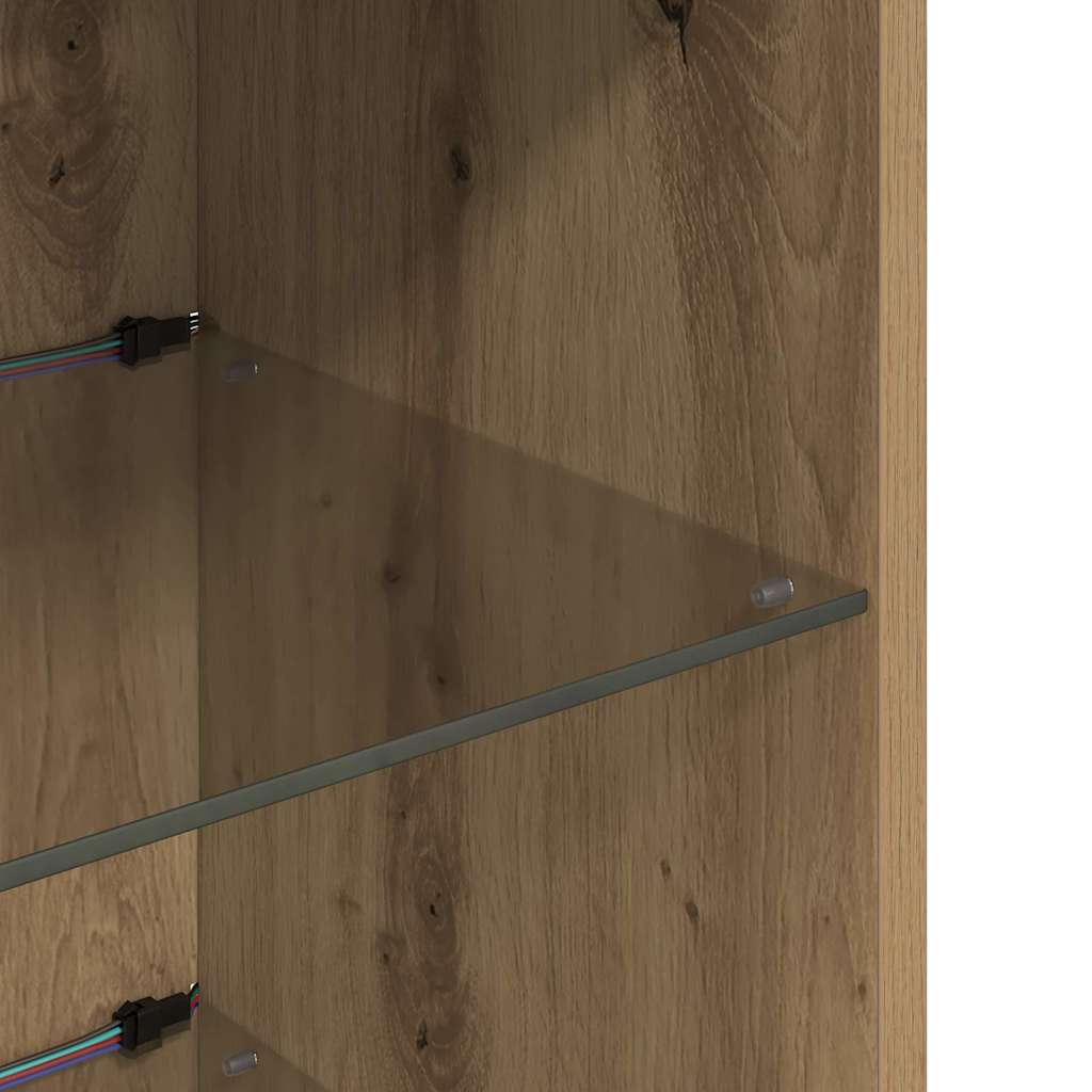 Nástěnná Tv Skříň 30,5 X 30 X 90 Cm Artisanový Dub