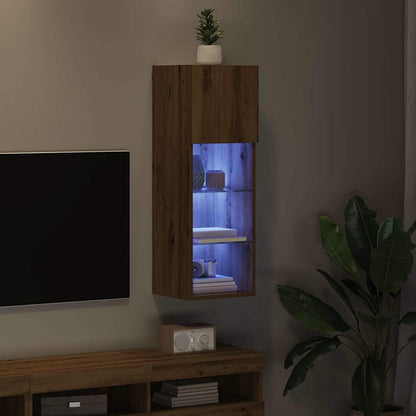 Nástěnná Tv Skříň 30,5 X 30 X 90 Cm Artisanový Dub