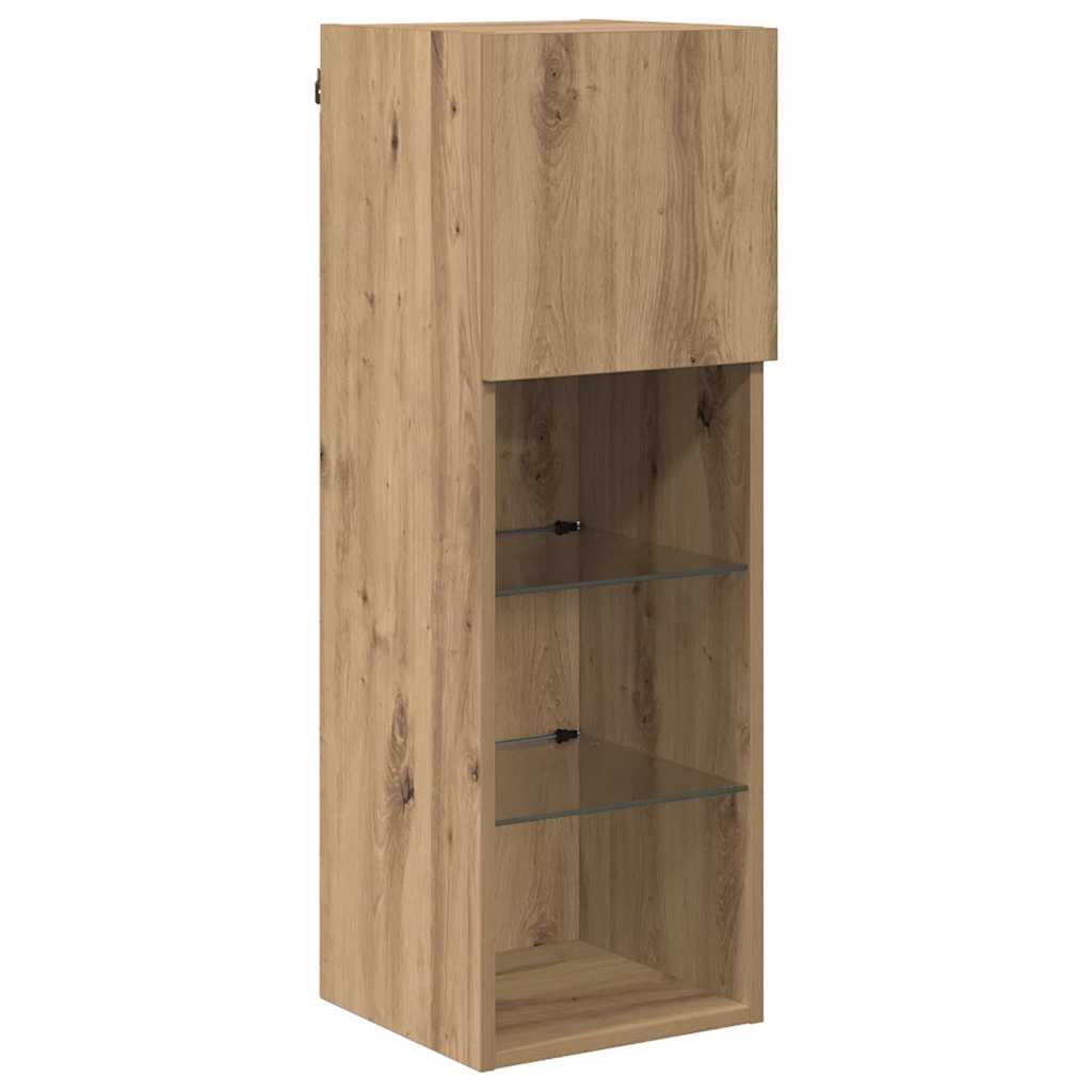Nástěnná Tv Skříň 30,5 X 30 X 90 Cm Artisanový Dub