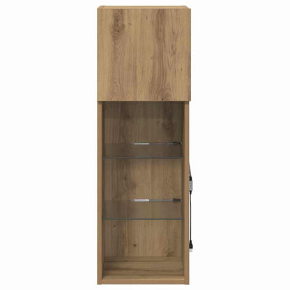 Nástěnná Tv Skříň 30,5 X 30 X 90 Cm Artisanový Dub