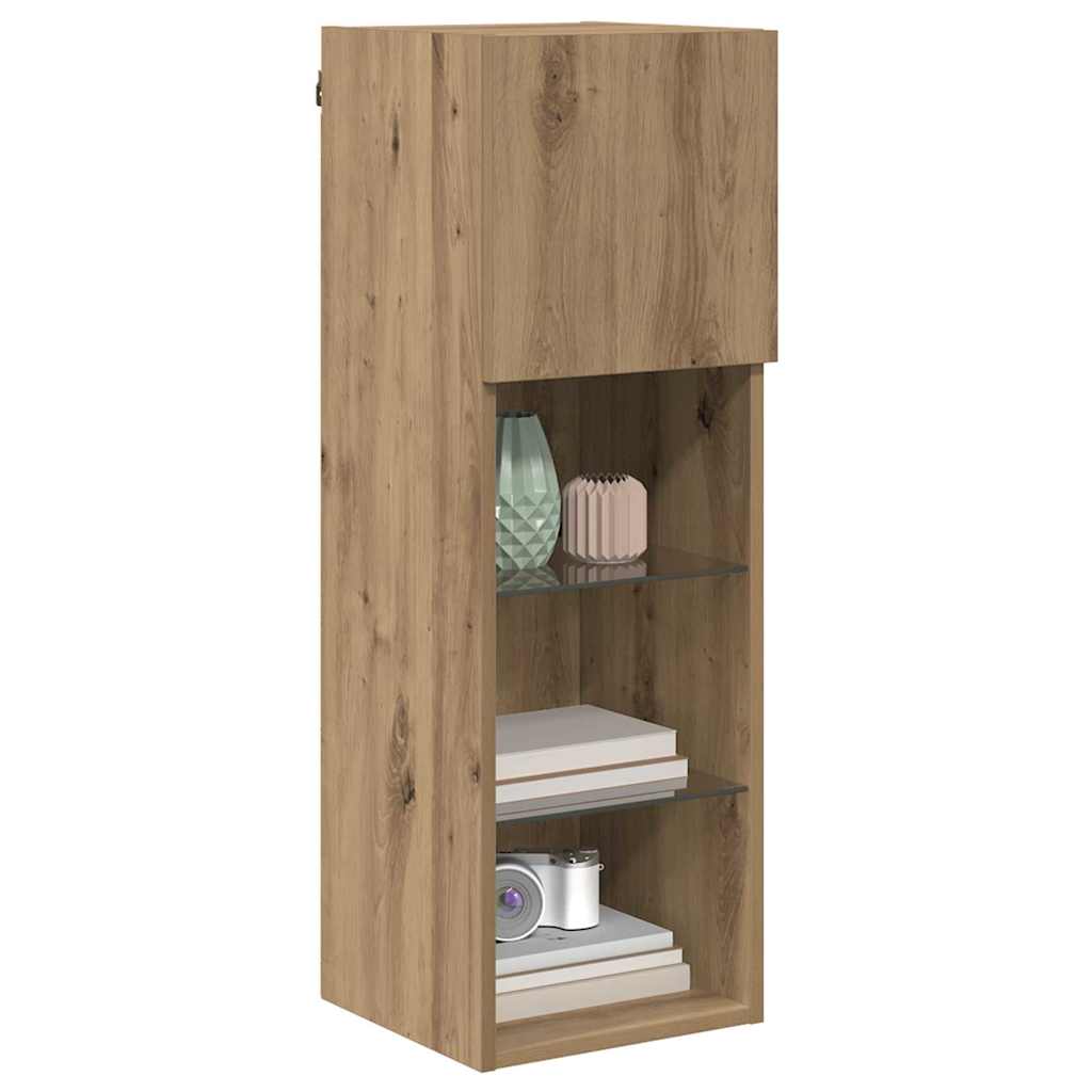 Nástěnná Tv Skříň 30,5 X 30 X 90 Cm Artisanový Dub